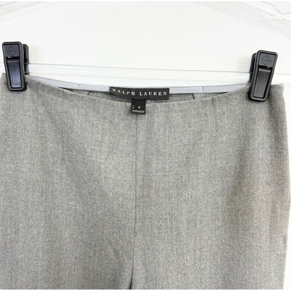 Ralph Lauren Gray Wool Straight Leg Pants Size 4 - Picture 3 of 6